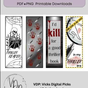 Thriller, Psychological Thriller Bookmark