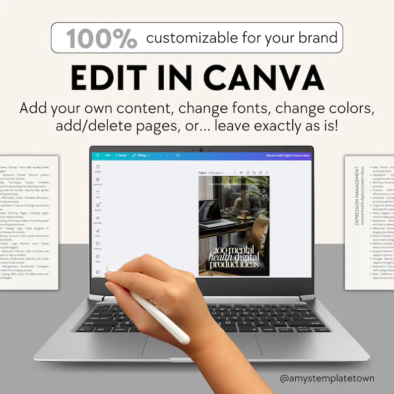 Mental Health Niche: 200 DIY Digital Product Ideas with MRR and PLR Rights Included - Image 4