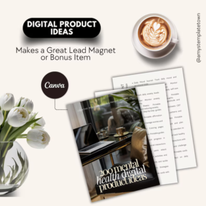 Mental Health Niche: 200 DIY Digital Product Ideas with MRR and PLR Rights Included