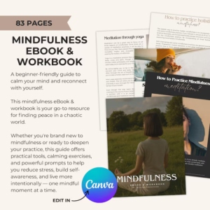 Mental Wellness and Self-Care PLR Bundle | Done-for-You eBooks and Workbooks | Mindset Coach Resources | Editable Canva Templates | Resell Rights Included