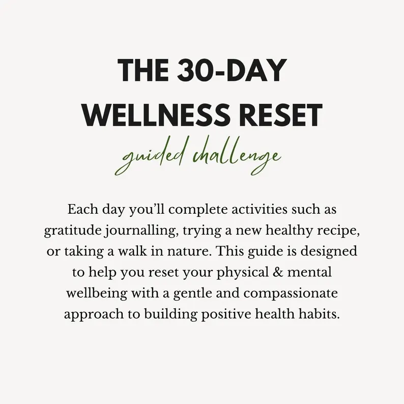 30-Day Wellness Reset eBook – Includes MRR + PLR License | Digital Download and Editable Canva Template for Wellness Coaches - Image 2
