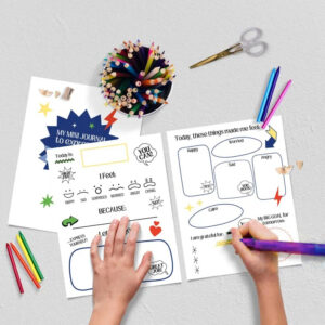 PLR Kids Feelings and Emotions Journal – Printable PDF & Canva Template | Commercial Resell Rights | GoodNotes Compatible | Anxiety and Mental Health