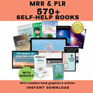 570+ Self-Help eBooks Bundle (PLR + MRR) | Private Label Rights & Master Resell Rights Included | Mental Health and Self-Love Resources | Done-for-You Digital Product