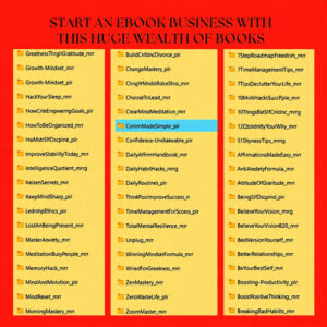 570+ Self-Help eBooks Bundle (PLR + MRR) | Private Label Rights & Master Resell Rights Included | Mental Health and Self-Love Resources | Done-for-You Digital Product