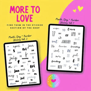 PLR Minimal Everyday Planner Word Stickers (MRR Resell Rights) | Instant Digital Download | Editable Canva Template | Pre-Cropped PNGs | GoodNotes Compatible | Commercial Use License