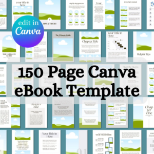 Ultimate 150 Canva eBook & Course Workbook Templates: Includes Guide on How to Create an eBook