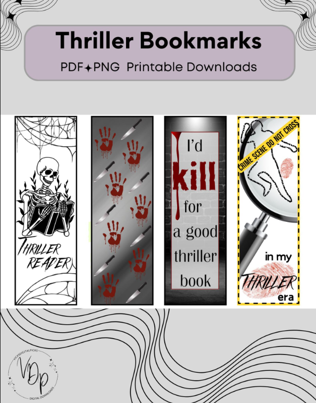 Thriller, Psychological Thriller Bookmark - Image 2
