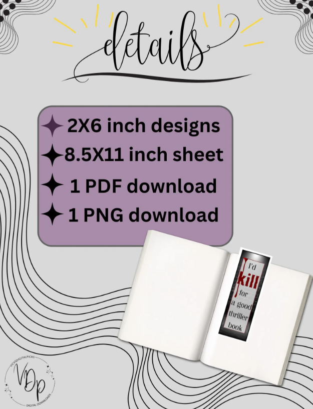 Thriller, Psychological Thriller Bookmark - Image 4